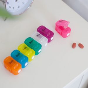 Push-Button 7 Day Detachable Pill Box